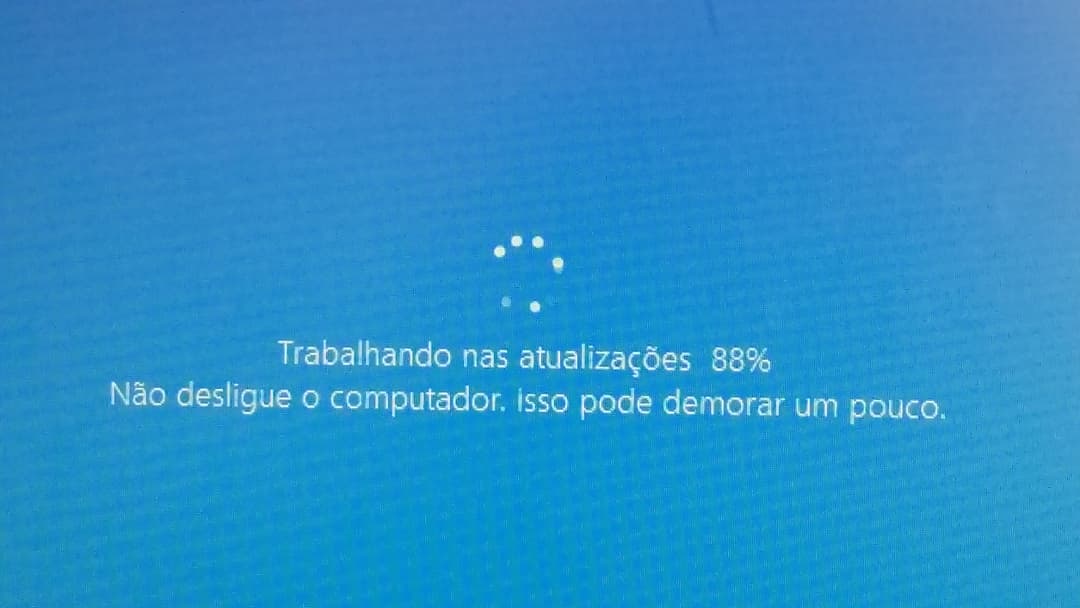 Tela de atualizações do Windows