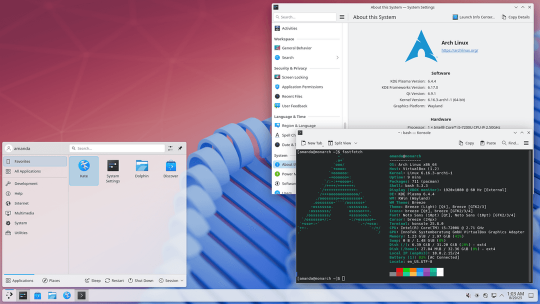 Imagem do Arch Linux