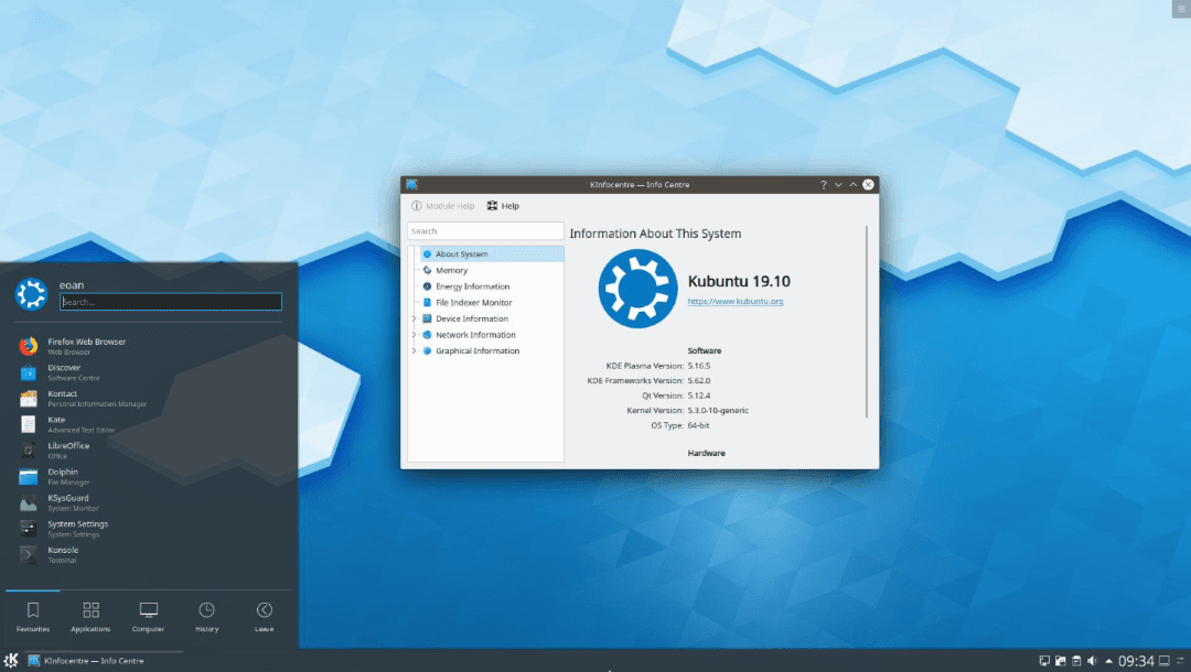 Imagem do KDE Linux