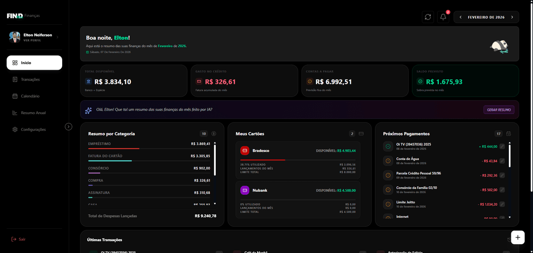 Preview de 💰 FIND Finanças